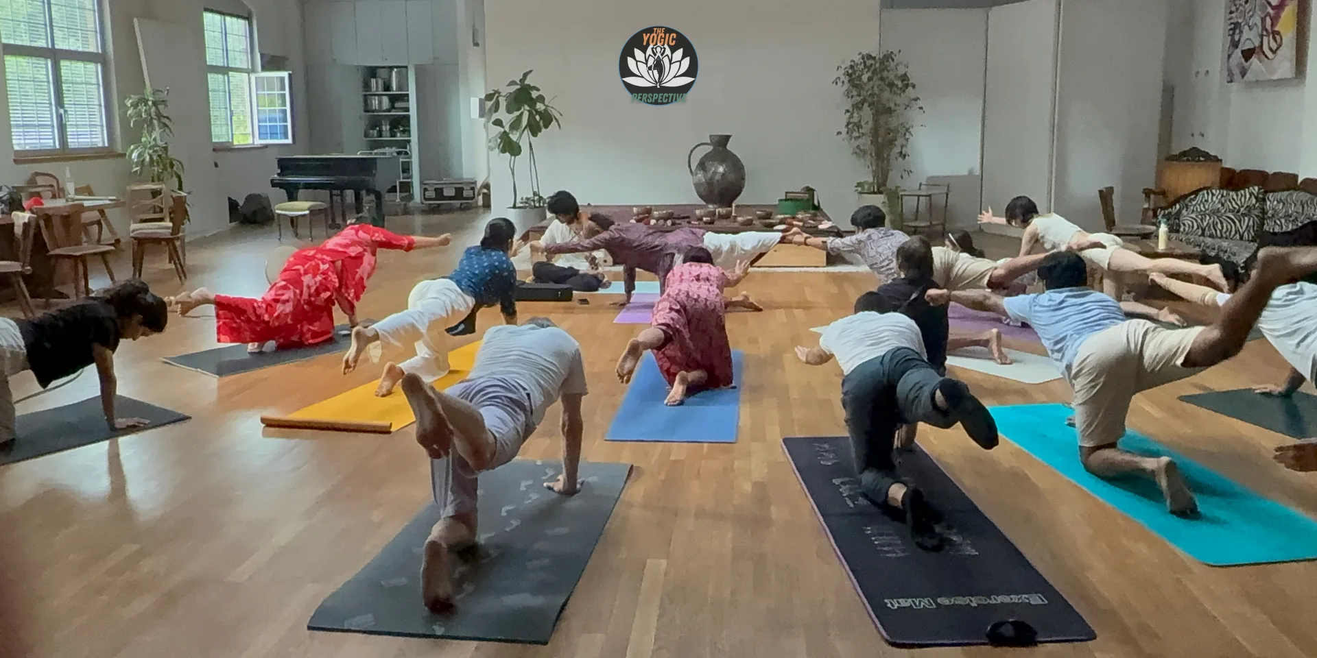 A breath-led Yoga workshop for a workplace team